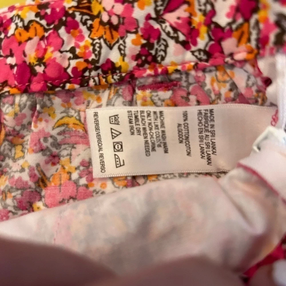 NWT Bass. Morandi rose. Size 1600% cotton floral print skirt.